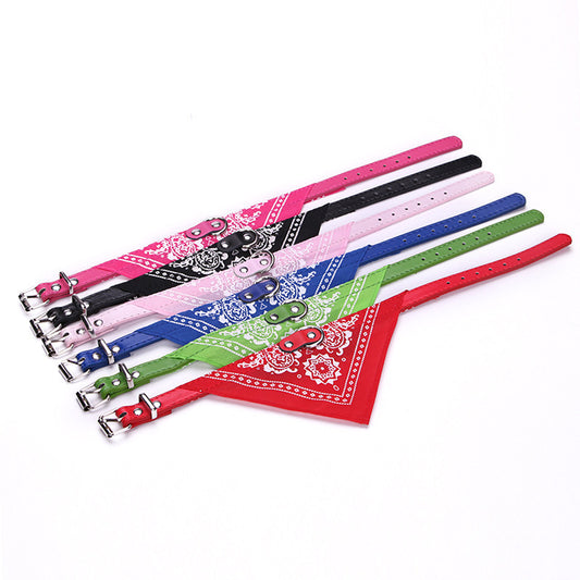 Cute Dog Collar Triangle Scarf