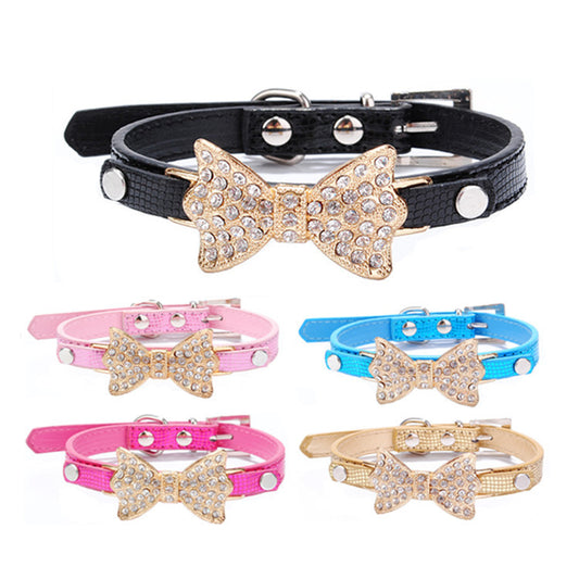 Rhinestone pet collar