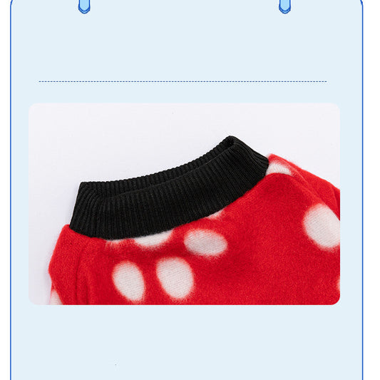 Autumn And Winter Guards Pet Footprint Clothes