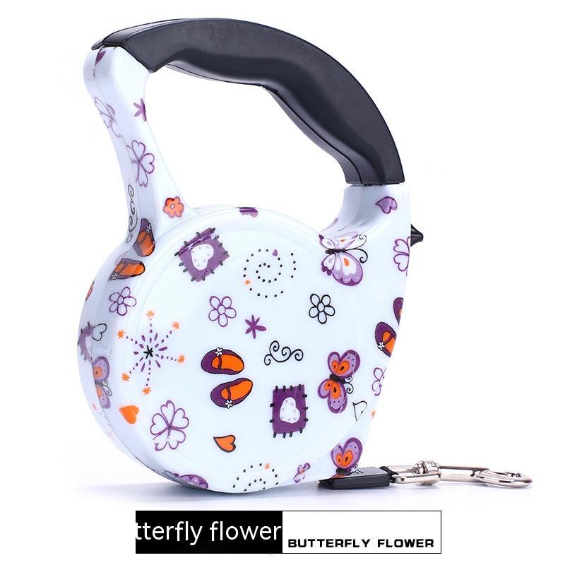 The Stylish Choice. Patterned Retractable Dog Leash | Heavy-Duty Walking Lead with Designer Prints