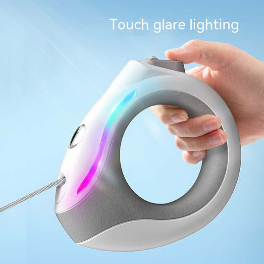 Automatic Luminous Leash With Ring Light