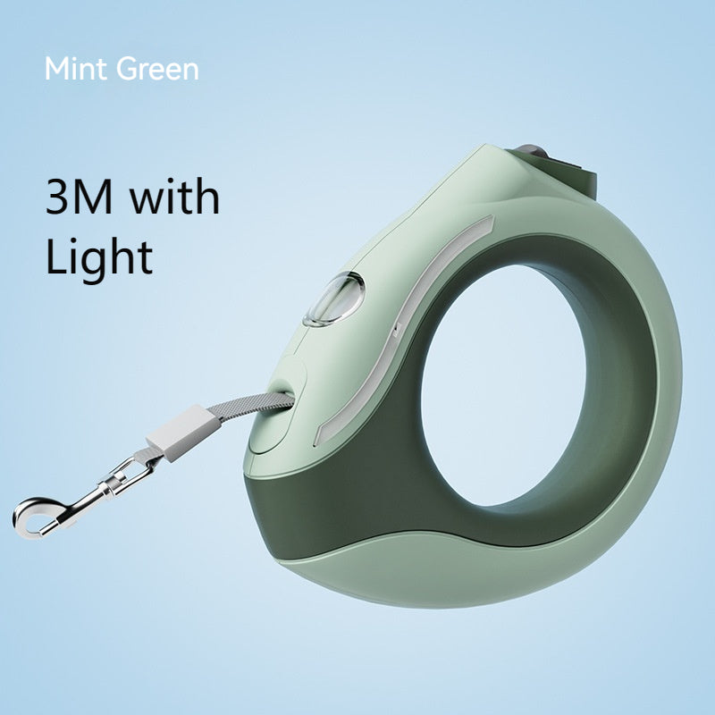 Automatic Luminous Leash With Ring Light