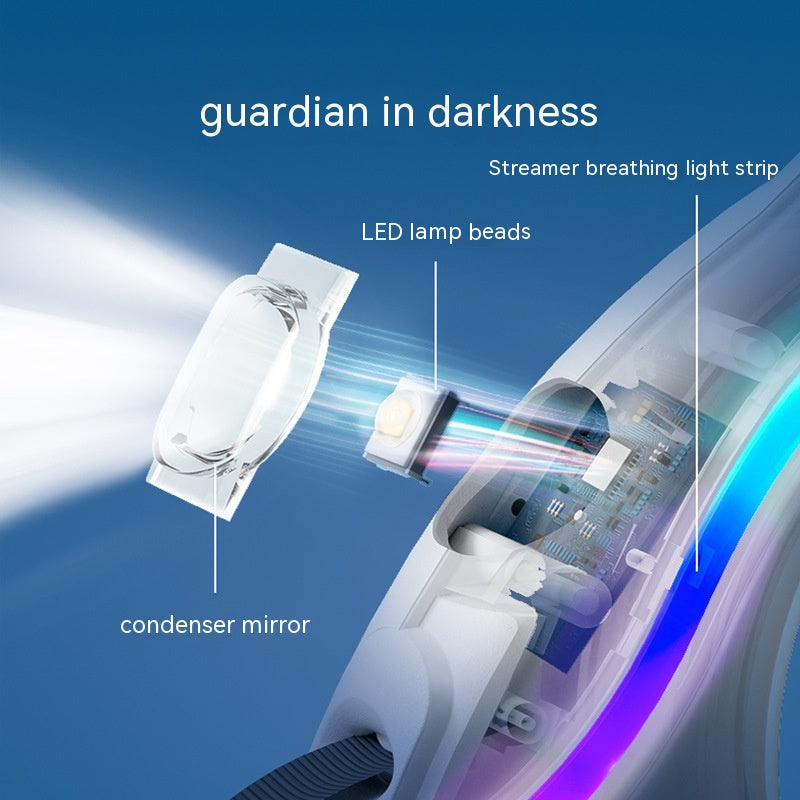 Automatic Luminous Leash With Ring Light