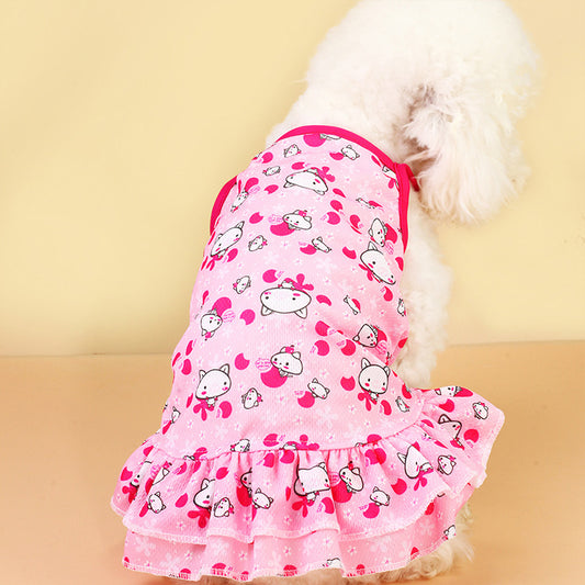 Dog clothes Streamer Princess Skirt