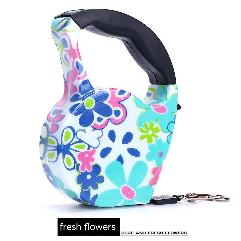 The Stylish Choice. Patterned Retractable Dog Leash | Heavy-Duty Walking Lead with Designer Prints