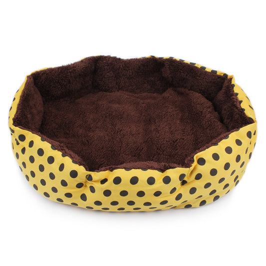 The Cozy Retreat: Snuggle-Up Fleece Pet Bed – Deep-Dish Warmth with Non-Slip Base