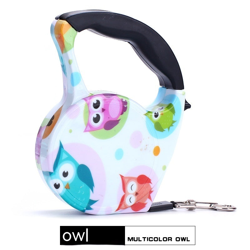 The Stylish Choice. Patterned Retractable Dog Leash | Heavy-Duty Walking Lead with Designer Prints