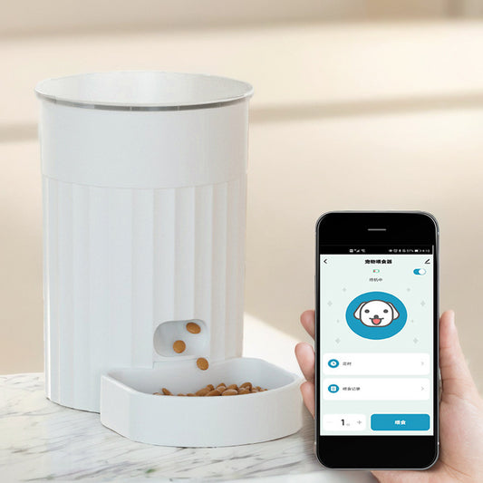Intelligent Auto Pet food Dispenser | Custom Portion Control & Smartphone Sync