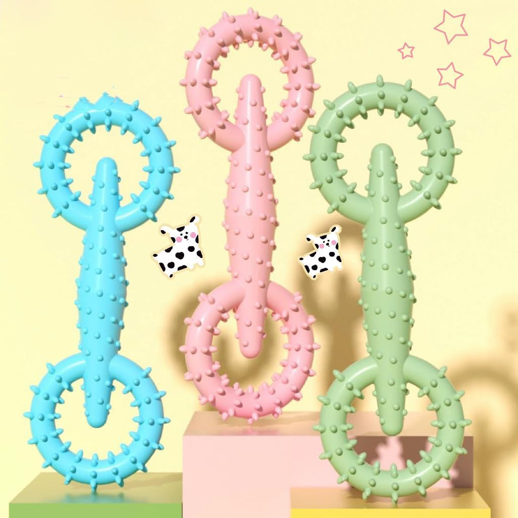 Dog Chew Toy Pet Toy Ring TPR Safe Chew Toy For Dog Puppy Teething Stick Dog Chew Board