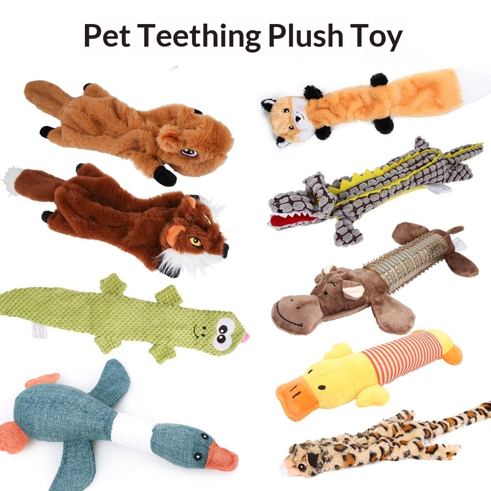 Dog Chew Toy Pet Plush Squeaky Paper Toy